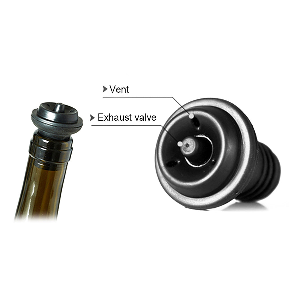 Vacuum Wine Bottle Stopper – One-Touch Airtight Seal