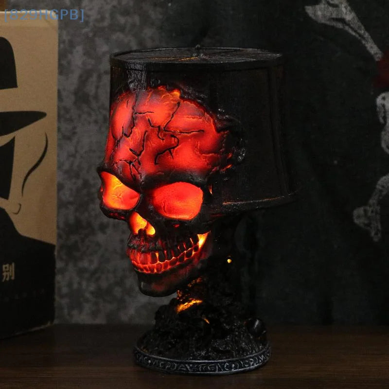 Halloween Gothic Skull Lamp