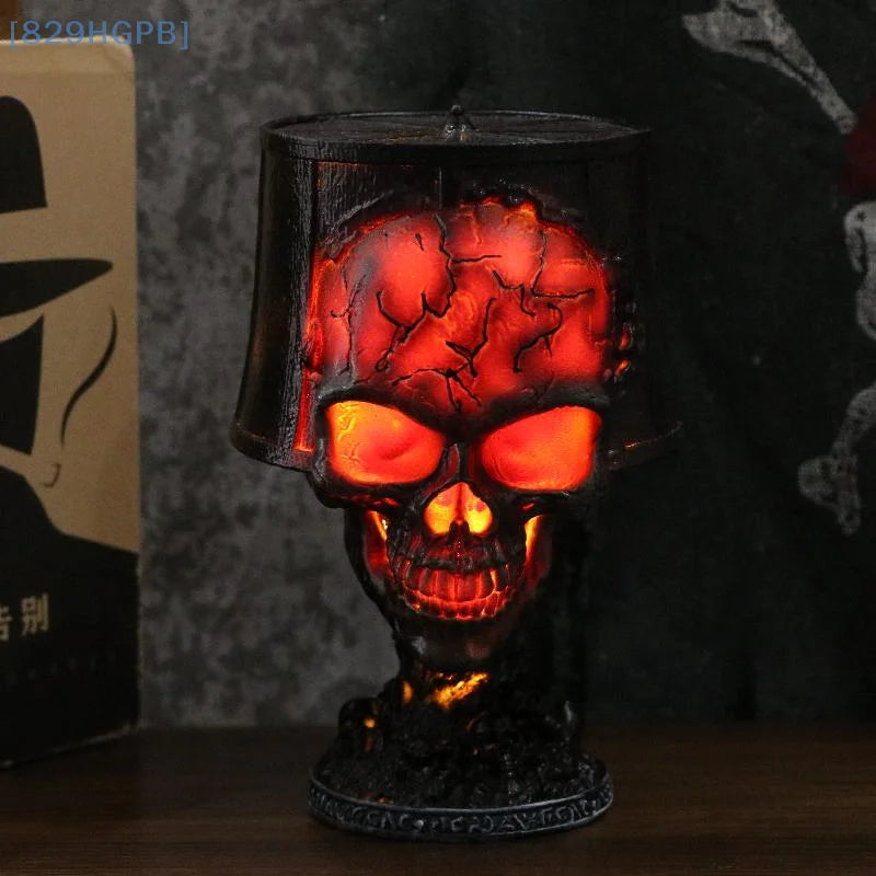 Halloween Gothic Skull Lamp