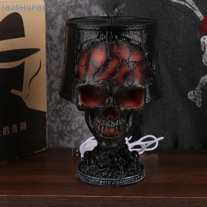 Halloween Gothic Skull Lamp