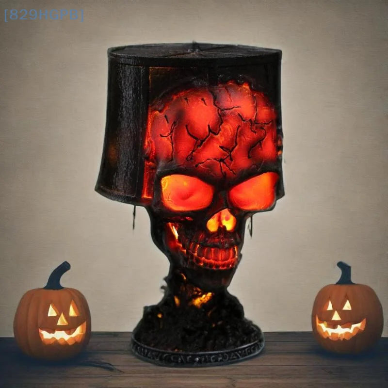 Halloween Gothic Skull Lamp